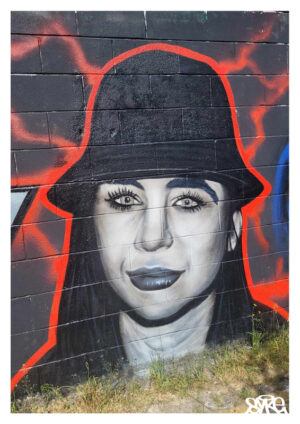 Hannah Laing Portrait SYKE Graffiti Art Dundee Scotland