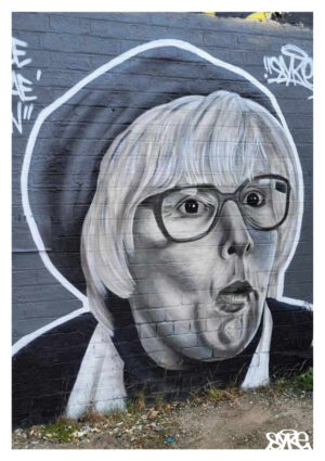 Isa Still Game Portrait SYKE Graffiti Art Dundee Scotland