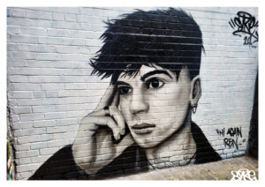 Ren Portrait SYKE Graffiti Art Dundee Scotland