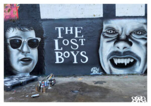 The Lost Boys Portrait SYKE Graffiti Art Dundee Scotland