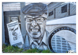 Winston Still Game Portrait SYKE Graffiti Art Dundee Scotland