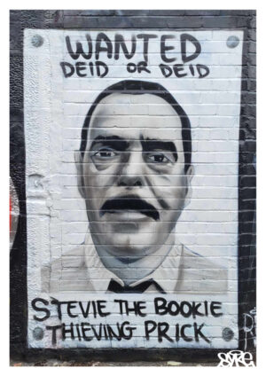 Stevie Still Game Portrait SYKE Graffiti Art Dundee Scotland